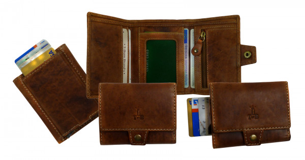 Slim-Card -Wallet "CHEROKEE" 25- Cherokee brown / braun