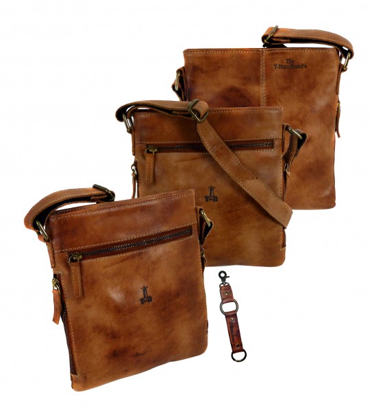 Casual Zip Bag "CHEROKEE" 25-braun/brown