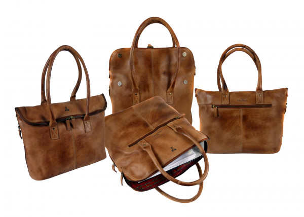 City-Shopper-Bag "CHEROKEE" 25-braun/brown